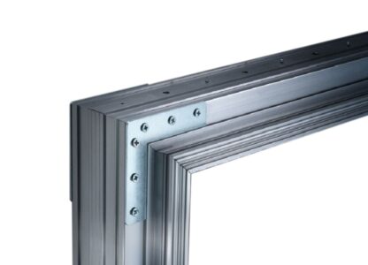 Metal frame for eclisse pocket door system