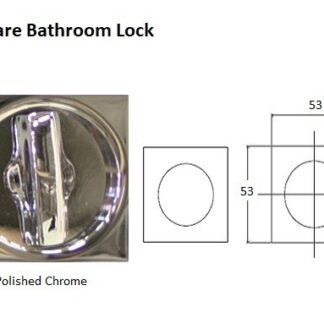 ECLISSE polished chrome pocket door handle