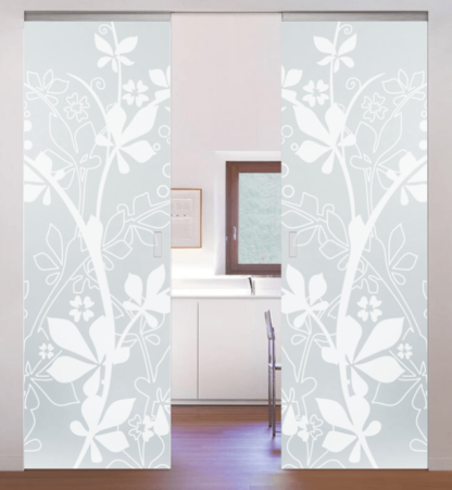 ECLISSE Syntesis Patterned double glass ECLISSE Pocket Door System