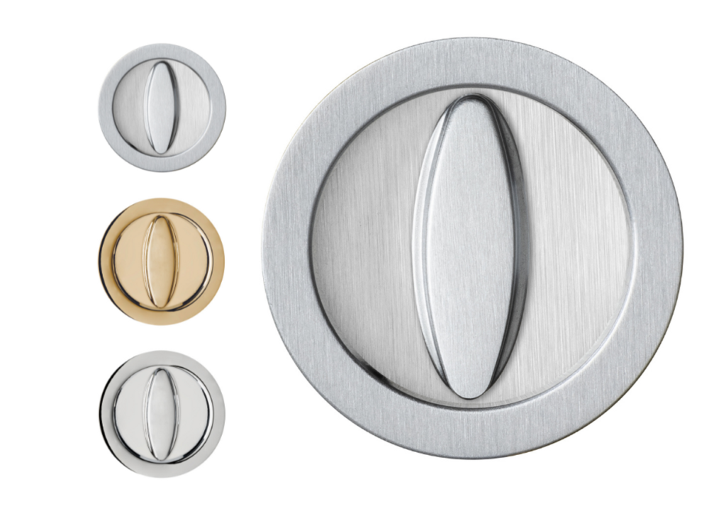 AURA Round Lock Set For Sliding Pocket Door