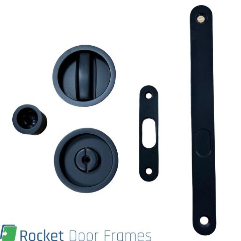 Rocket Door Frames – Black Round Bathroom Lock
