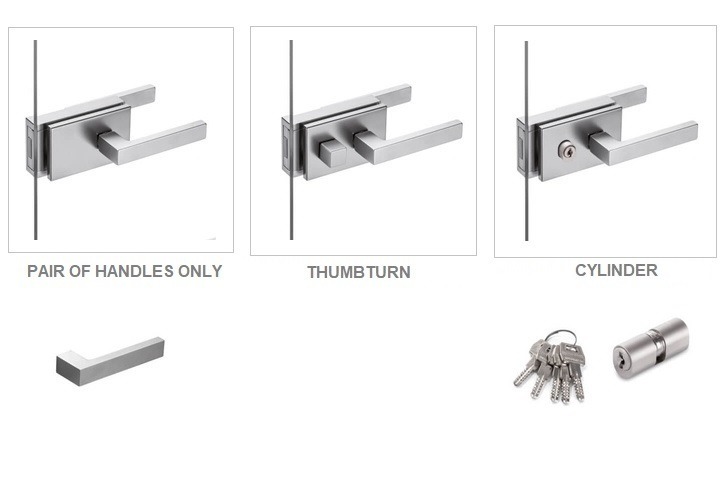 York Door Handle Range (For Glass Hinged Door)