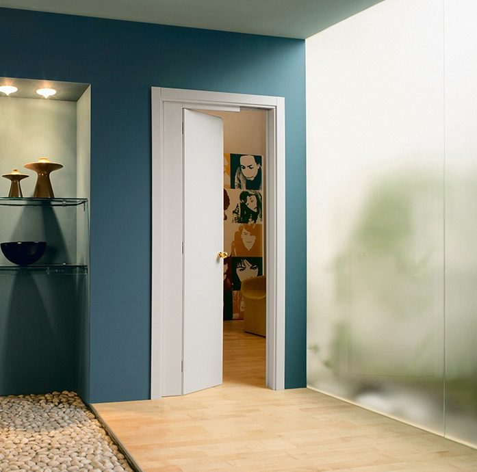 ECLISSE Door System – Novanta Half Pocket Half Hinged