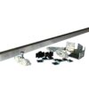 ECLISSE Wall Mounted Sliding Door Kit-2m Track-Paris 1 includes a metal track, roller assemblies, brackets, and mounting hardware displayed on a white background—perfect for installing sliding or pocket doors.