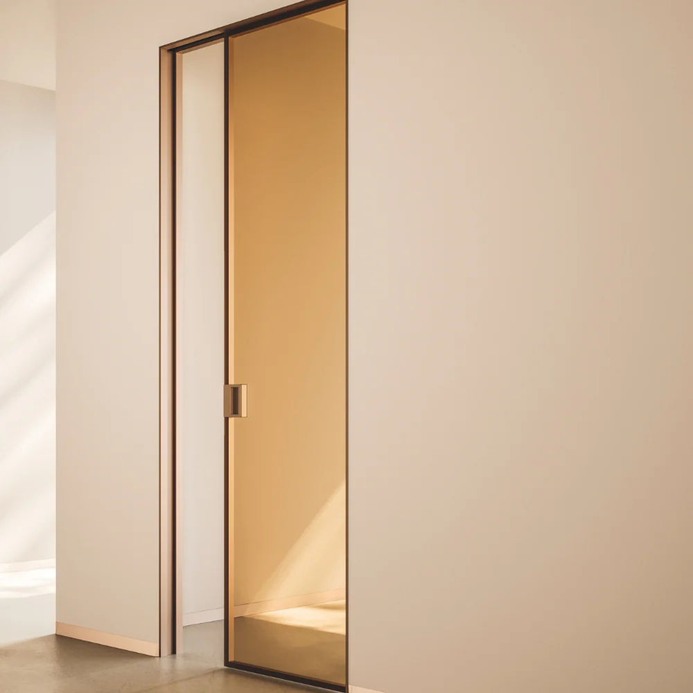 ECLISSE VetroLuxe: Aluminium Framed Glass Pocket Door