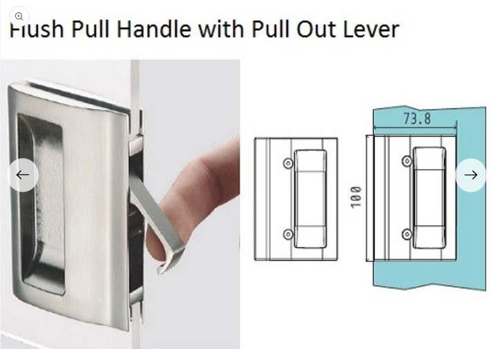Handle with pull out lever